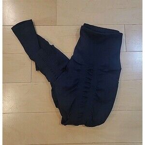 Sweetflexx Resistance Leggings Sz 6 Black High-Rise Compression Stretch Slimming